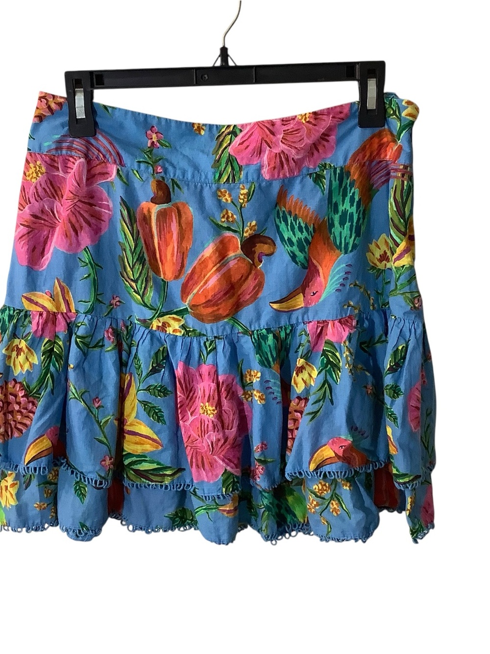Farm Rio Floral Tiered Mini Skirt